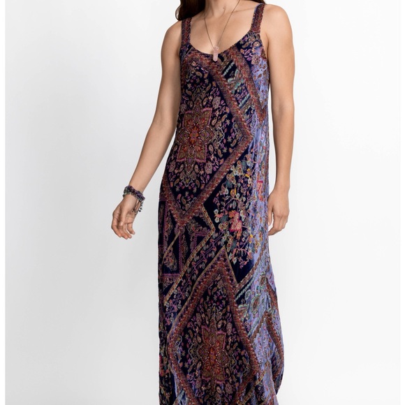 COPY - COPY - JOHNNY WAS OMO BURNOUT PEONY DRESS - Picture 6 of 12